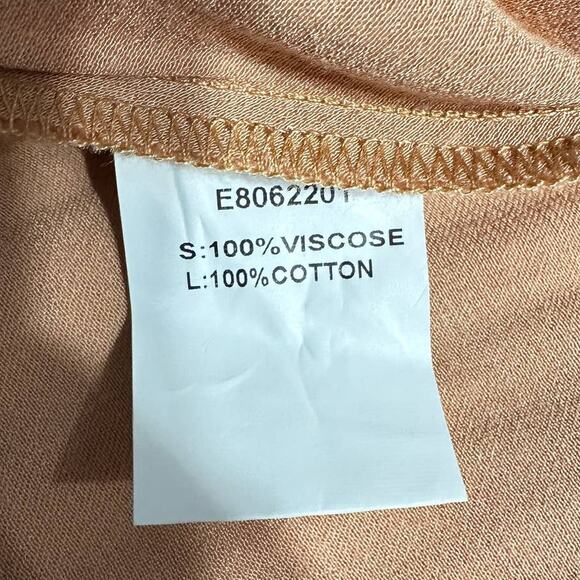 Elliatt Lambent Asymmetric Halter Dress Women's Large Camel Backless NWT - Picture 8 of 10